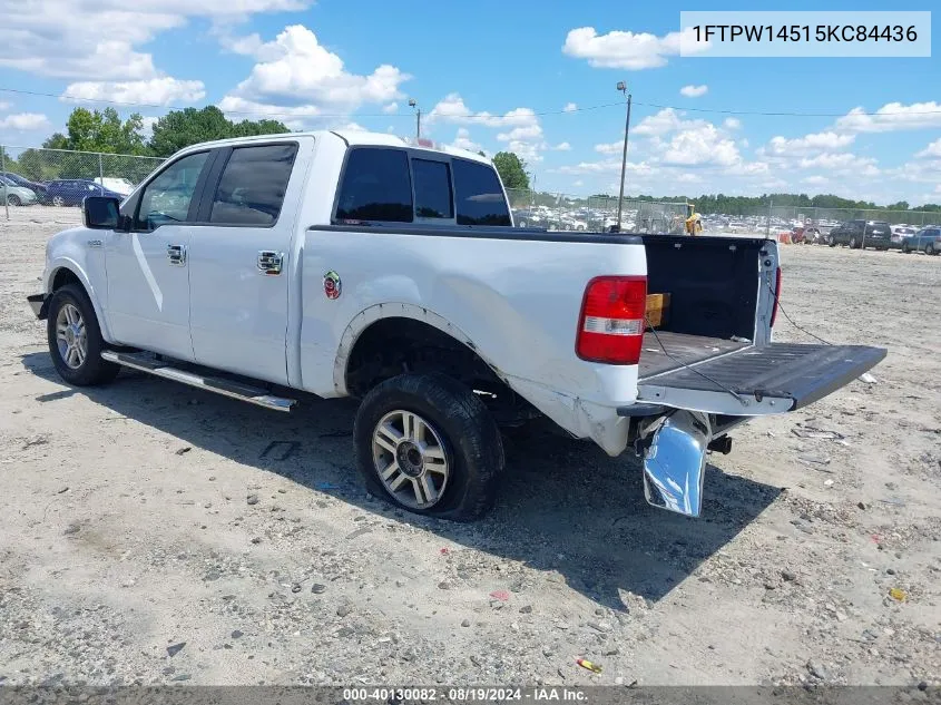 2005 Ford F-150 Fx4/Lariat/Xlt VIN: 1FTPW14515KC84436 Lot: 40130082