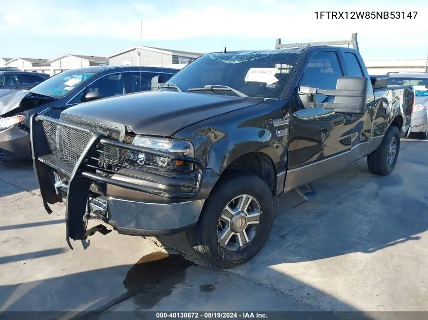 2005 Ford F-150 Stx/Xl/Xlt VIN: 1FTRX12W85NB53147 Lot: 40130672