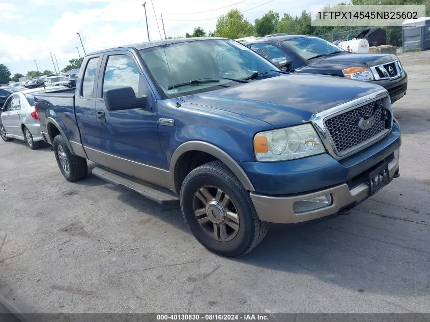 2005 Ford F-150 Fx4/Lariat/Xl/Xlt VIN: 1FTPX14545NB25602 Lot: 40130830