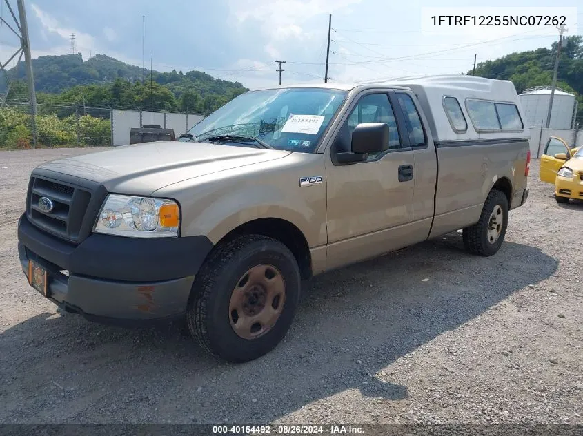 2005 Ford F-150 Stx/Xl/Xlt VIN: 1FTRF12255NC07262 Lot: 40154492