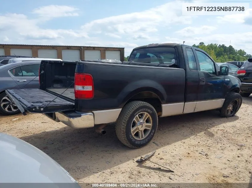 2005 Ford F150 VIN: 1FTRF12235NB87738 Lot: 40159404