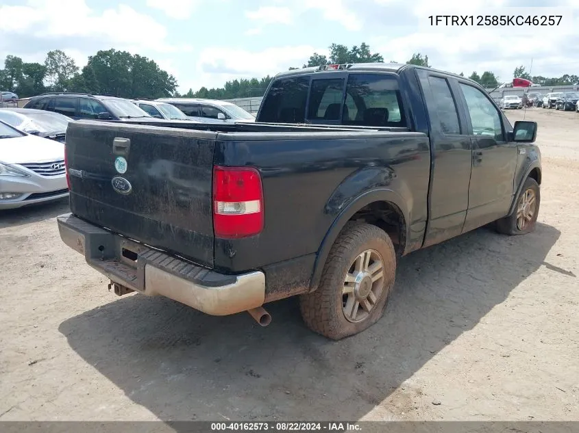 2005 Ford F-150 Lariat/Xl/Xlt VIN: 1FTRX12585KC46257 Lot: 40162573