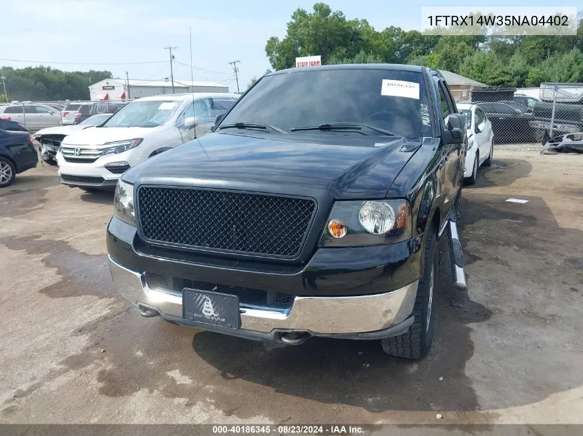 2005 Ford F-150 Stx/Xl/Xlt VIN: 1FTRX14W35NA04402 Lot: 40186345