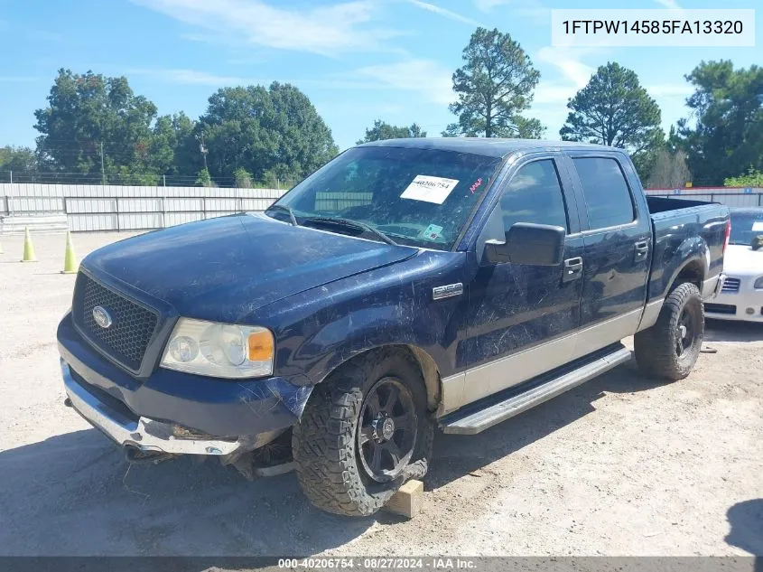 2005 Ford F-150 Fx4/Lariat/Xlt VIN: 1FTPW14585FA13320 Lot: 40206754