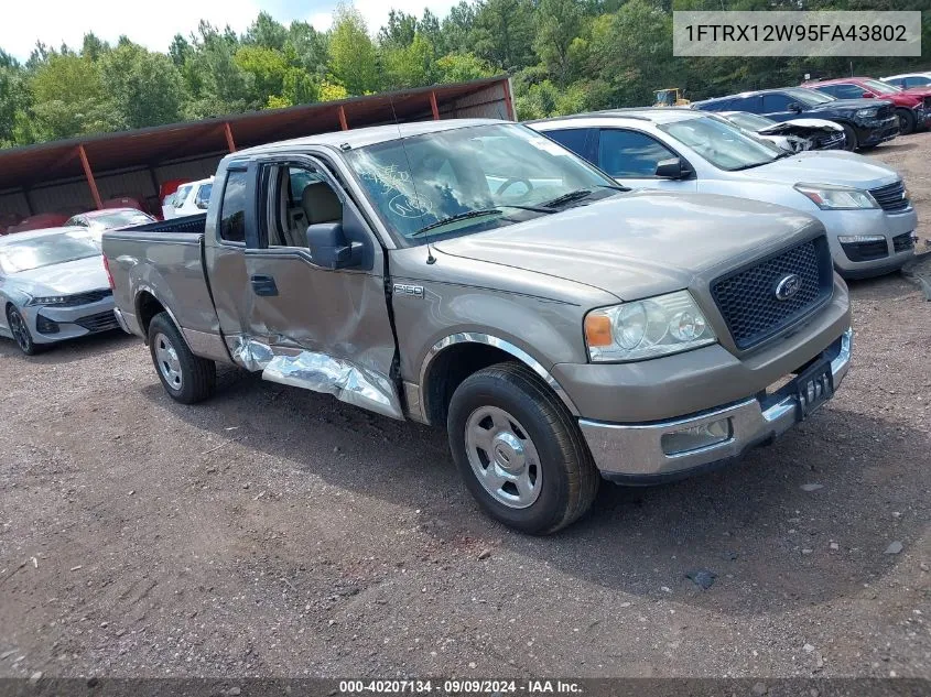 2005 Ford F-150 Stx/Xl/Xlt VIN: 1FTRX12W95FA43802 Lot: 40207134