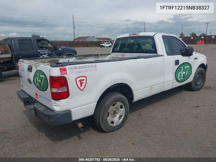 2005 Ford F-150 Stx/Xl/Xlt VIN: 1FTRF12215NB38327 Lot: 40207792