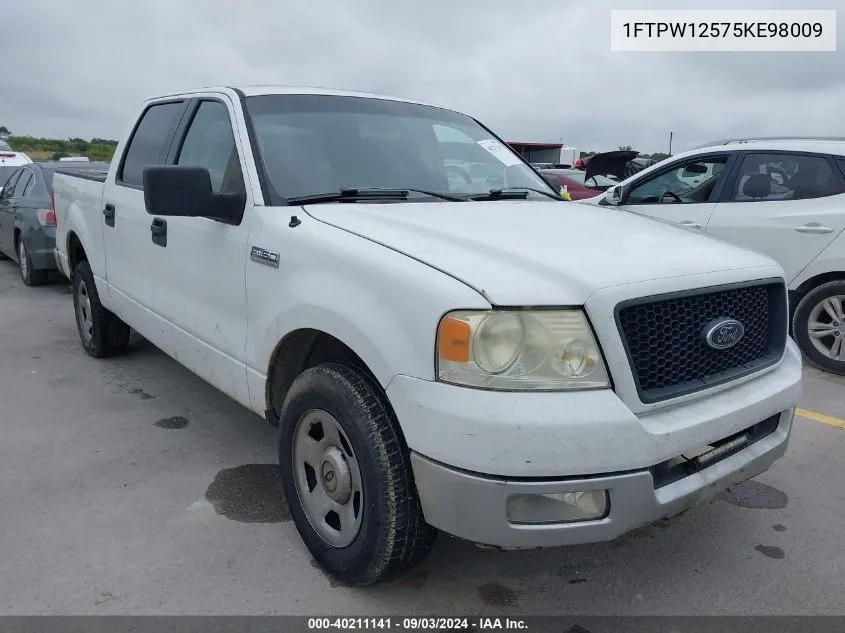 2005 Ford F-150 Lariat/Xlt VIN: 1FTPW12575KE98009 Lot: 40211141