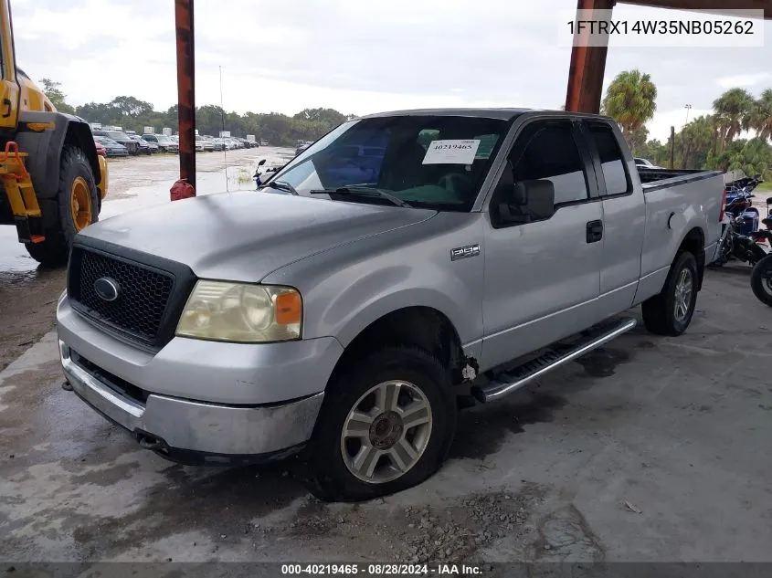 2005 Ford F-150 Stx/Xl/Xlt VIN: 1FTRX14W35NB05262 Lot: 40219465