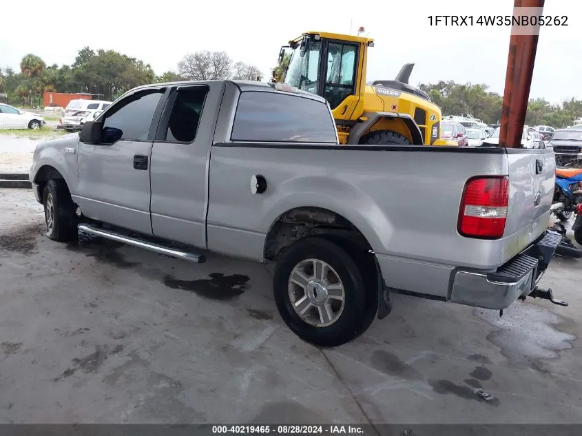 2005 Ford F-150 Stx/Xl/Xlt VIN: 1FTRX14W35NB05262 Lot: 40219465