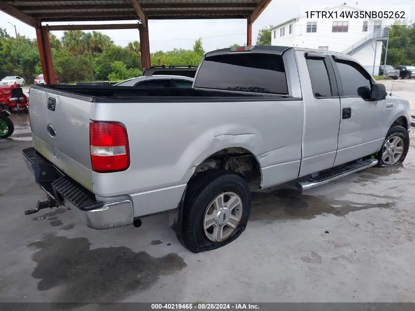 2005 Ford F-150 Stx/Xl/Xlt VIN: 1FTRX14W35NB05262 Lot: 40219465