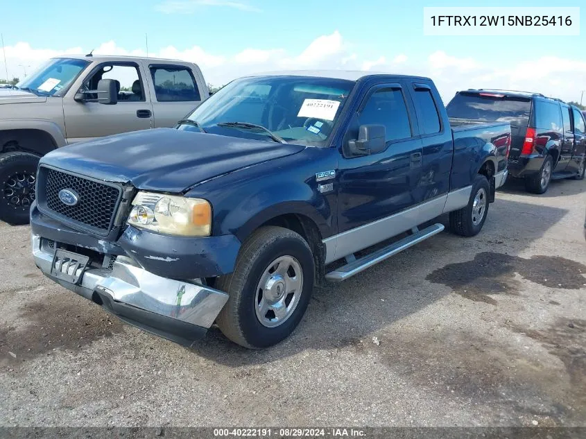 2005 Ford F-150 Stx/Xl/Xlt VIN: 1FTRX12W15NB25416 Lot: 40222191