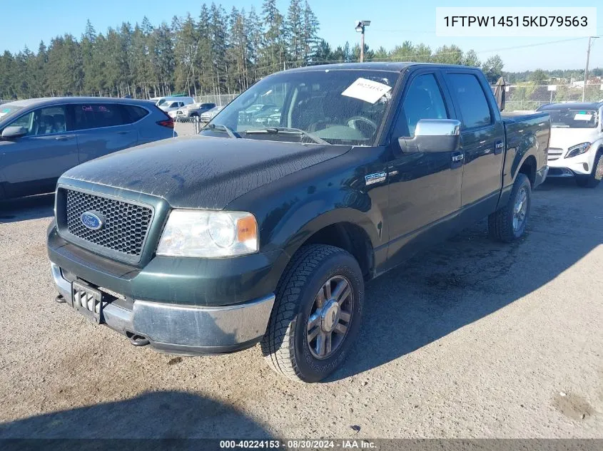 2005 Ford F-150 Fx4/Lariat/Xlt VIN: 1FTPW14515KD79563 Lot: 40224153