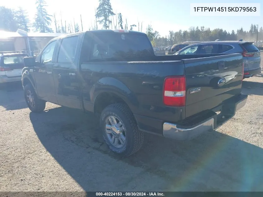 2005 Ford F-150 Fx4/Lariat/Xlt VIN: 1FTPW14515KD79563 Lot: 40224153