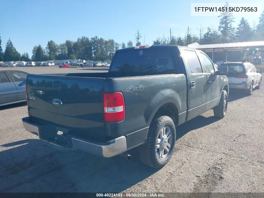 2005 Ford F-150 Fx4/Lariat/Xlt VIN: 1FTPW14515KD79563 Lot: 40224153