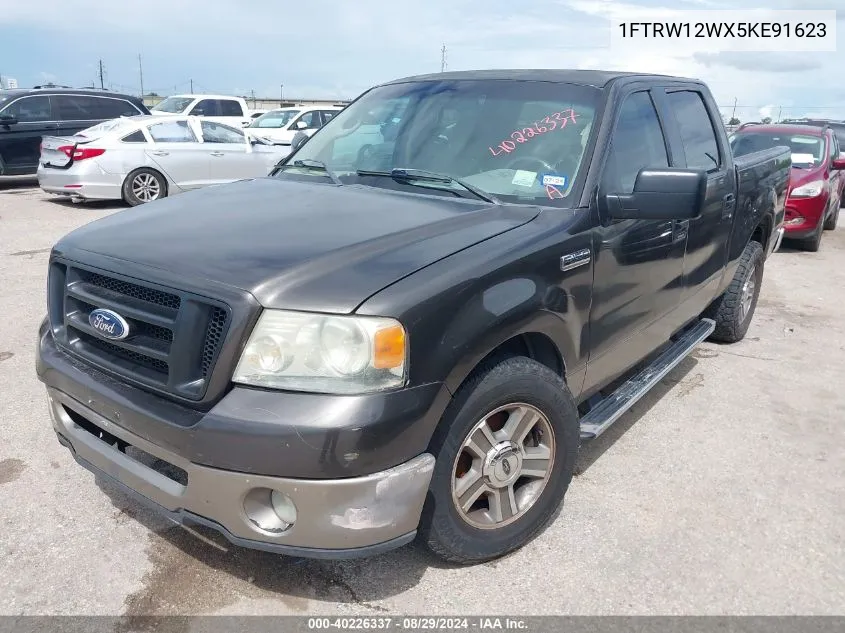 2005 Ford F-150 Xlt VIN: 1FTRW12WX5KE91623 Lot: 40226337