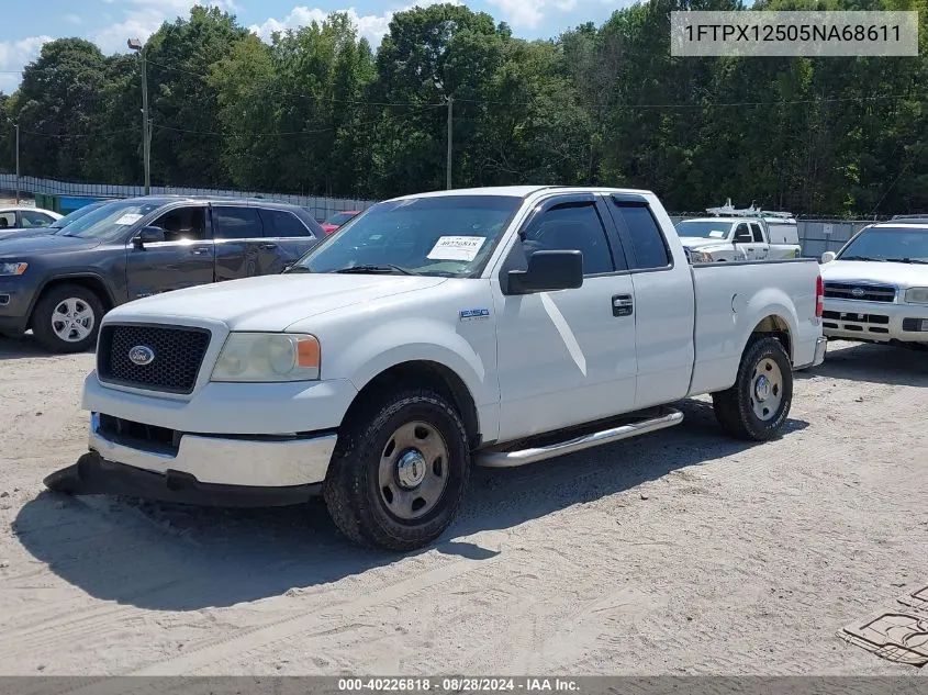 2005 Ford F-150 Lariat/Xl/Xlt VIN: 1FTPX12505NA68611 Lot: 40226818