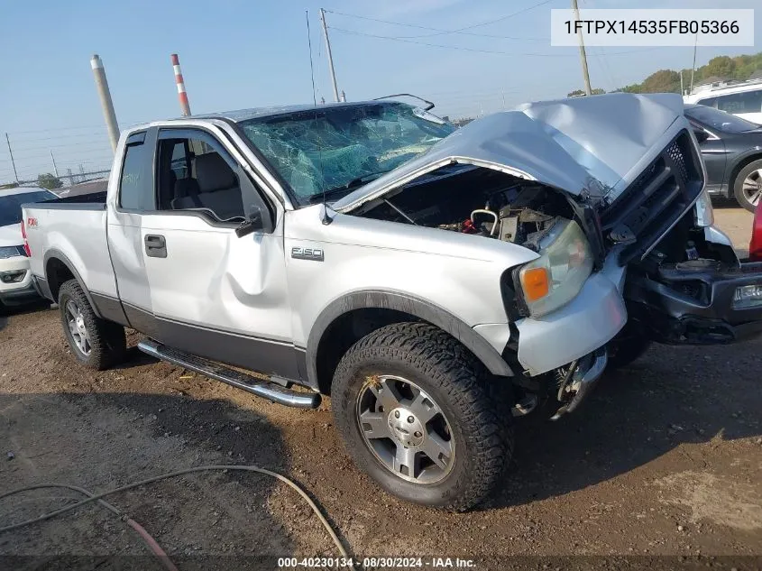 2005 Ford F-150 Fx4/Lariat/Xl/Xlt VIN: 1FTPX14535FB05366 Lot: 40230134