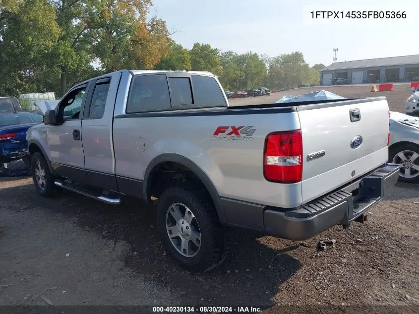 2005 Ford F-150 Fx4/Lariat/Xl/Xlt VIN: 1FTPX14535FB05366 Lot: 40230134