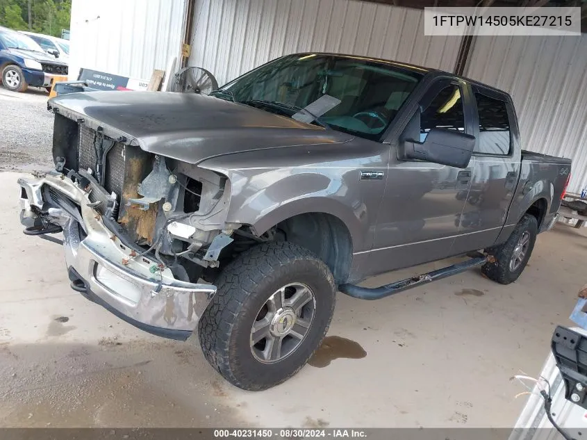 1FTPW14505KE27215 2005 Ford F-150 Fx4/Lariat/Xlt