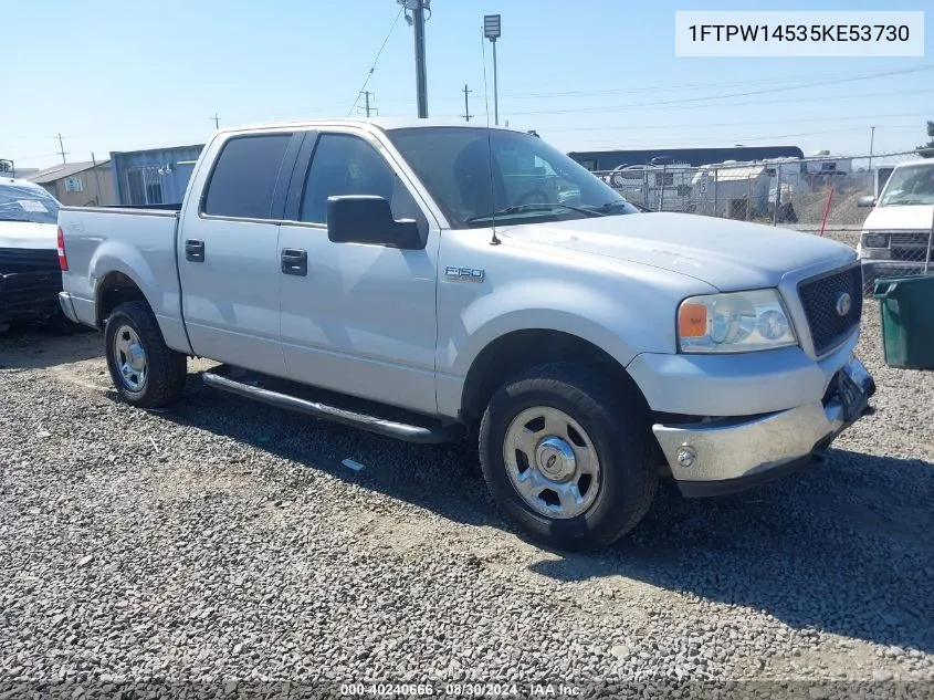 2005 Ford F-150 Fx4/Lariat/Xlt VIN: 1FTPW14535KE53730 Lot: 40240666