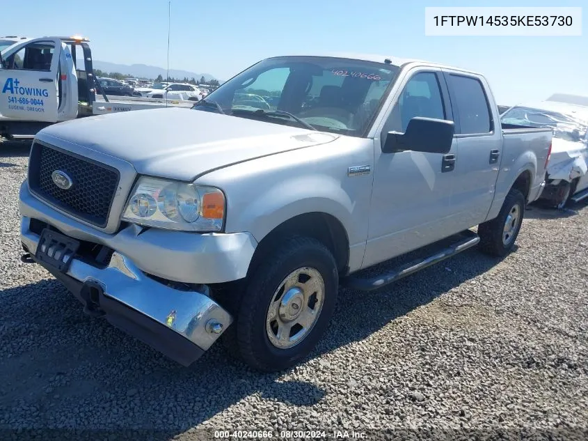 2005 Ford F-150 Fx4/Lariat/Xlt VIN: 1FTPW14535KE53730 Lot: 40240666