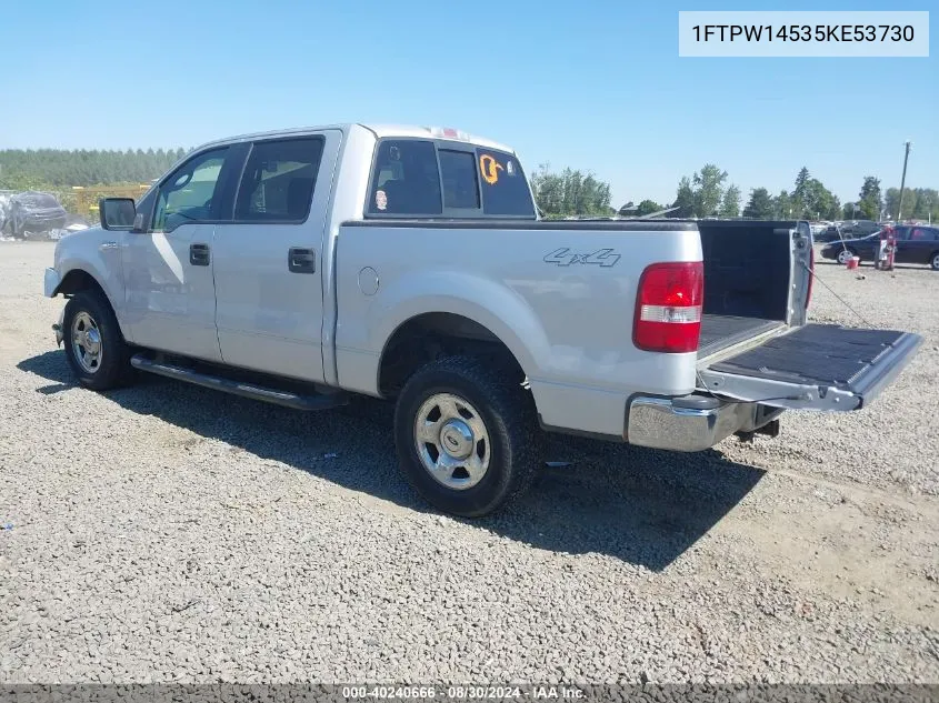 2005 Ford F-150 Fx4/Lariat/Xlt VIN: 1FTPW14535KE53730 Lot: 40240666