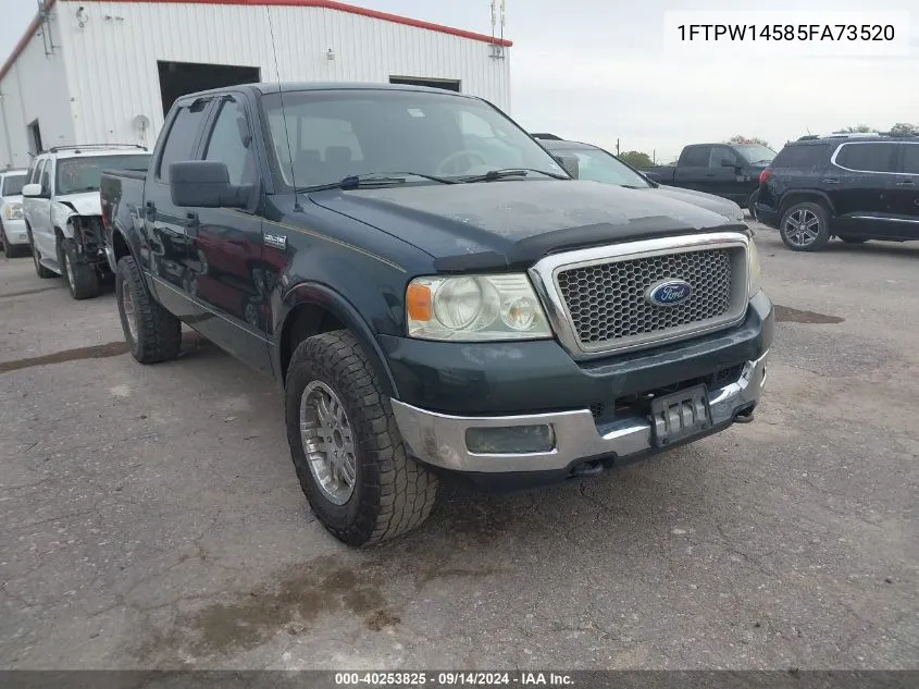 2005 Ford F-150 Fx4/Lariat/Xlt VIN: 1FTPW14585FA73520 Lot: 40253825