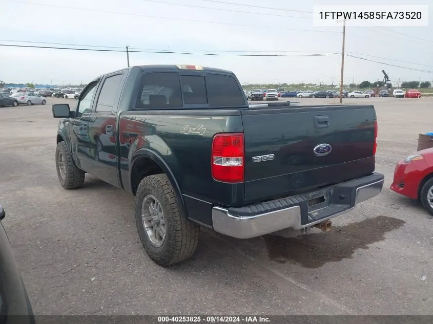 2005 Ford F-150 Fx4/Lariat/Xlt VIN: 1FTPW14585FA73520 Lot: 40253825