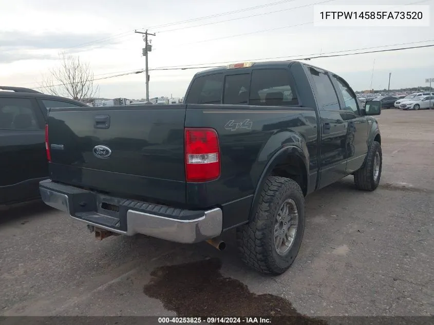 2005 Ford F-150 Fx4/Lariat/Xlt VIN: 1FTPW14585FA73520 Lot: 40253825