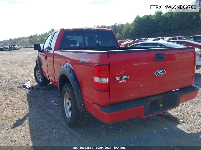 2005 Ford F-150 Stx/Xl/Xlt VIN: 1FTRX14W65NB69702 Lot: 40262560