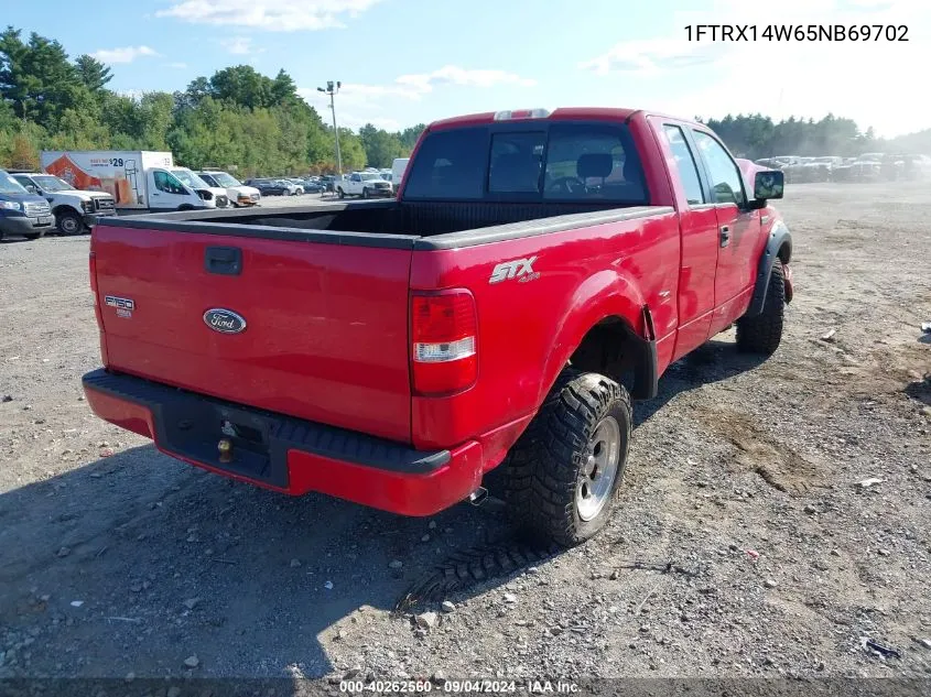 2005 Ford F-150 Stx/Xl/Xlt VIN: 1FTRX14W65NB69702 Lot: 40262560