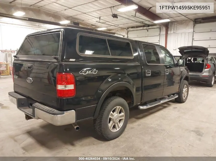 2005 Ford F-150 Fx4/Lariat/Xlt VIN: 1FTPW14595KE95951 Lot: 40264034