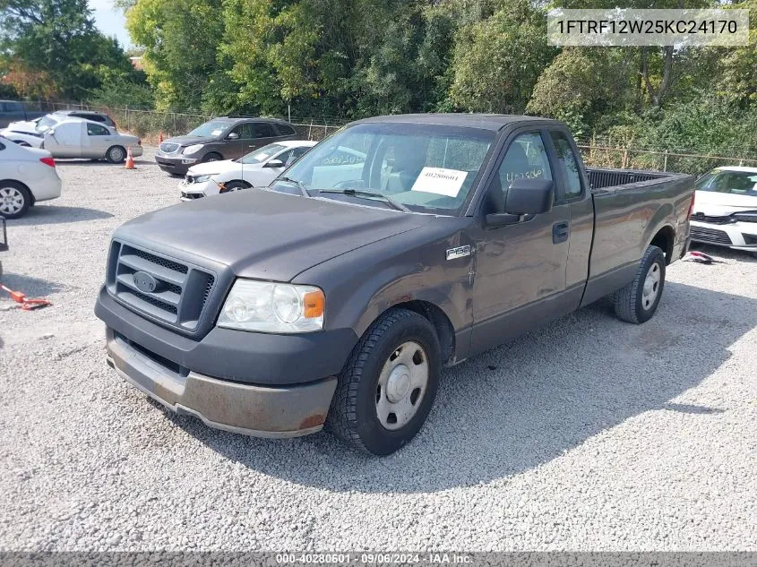 2005 Ford F-150 Stx/Xl/Xlt VIN: 1FTRF12W25KC24170 Lot: 40280601