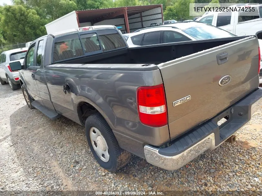 2005 Ford F-150 Lariat/Xl/Xlt VIN: 1FTVX12525NA74255 Lot: 40284392