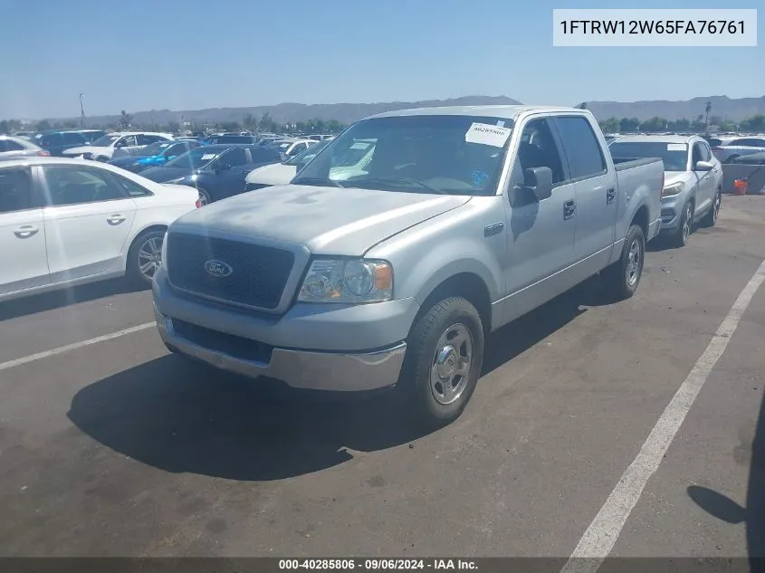 2005 Ford F-150 Xlt VIN: 1FTRW12W65FA76761 Lot: 40285806