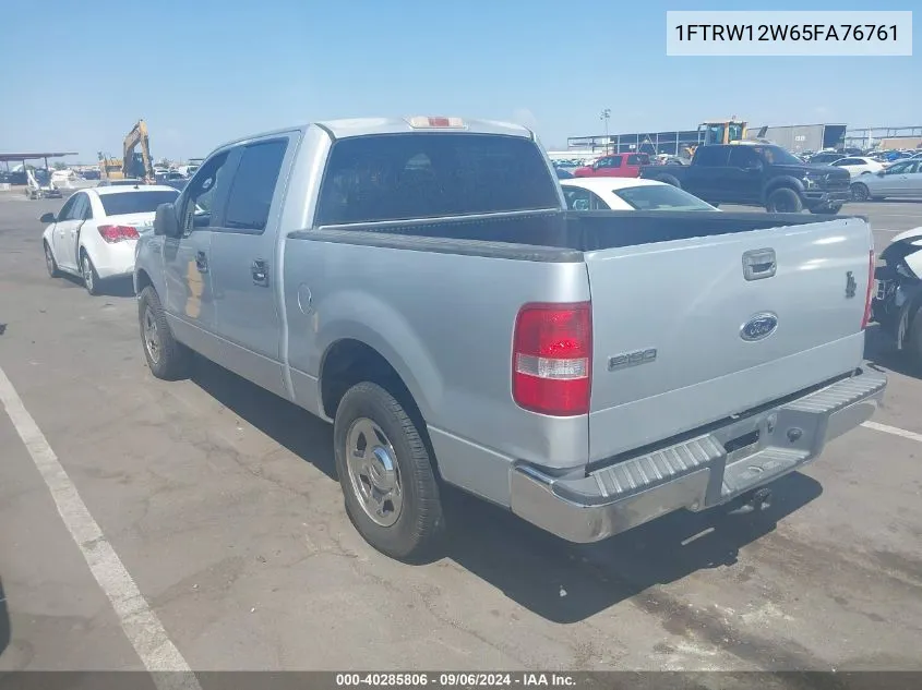 2005 Ford F-150 Xlt VIN: 1FTRW12W65FA76761 Lot: 40285806