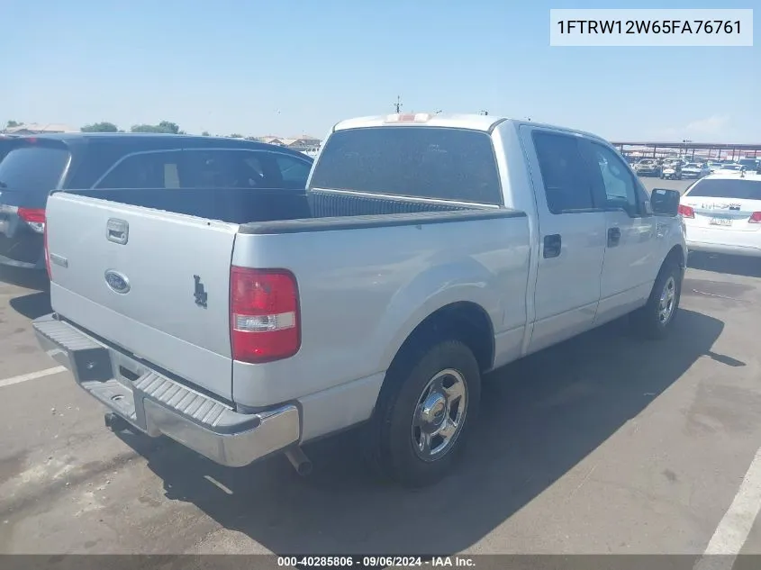 2005 Ford F-150 Xlt VIN: 1FTRW12W65FA76761 Lot: 40285806