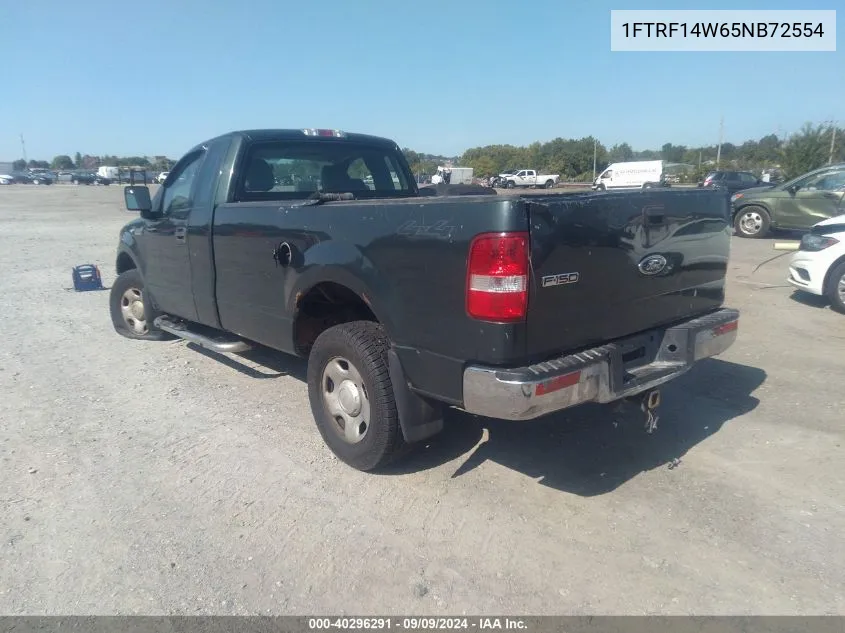 2005 Ford F-150 Stx/Xl/Xlt VIN: 1FTRF14W65NB72554 Lot: 40296291