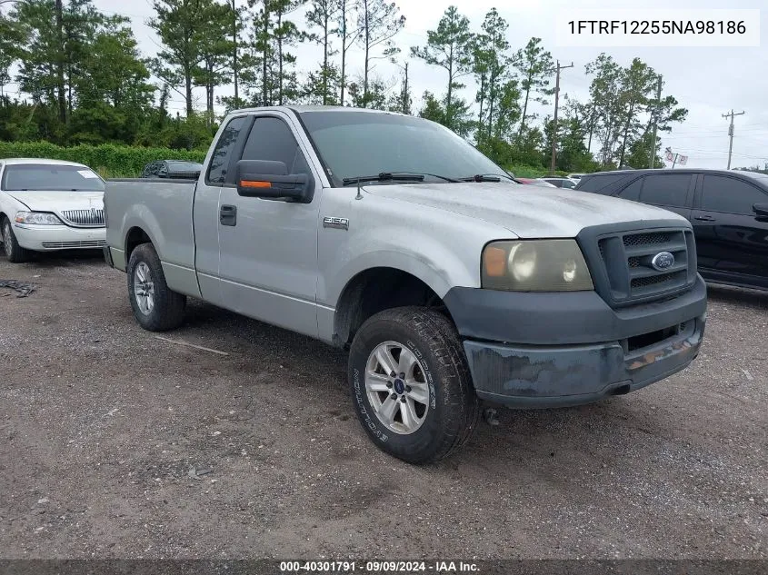 2005 Ford F-150 Stx/Xl/Xlt VIN: 1FTRF12255NA98186 Lot: 40301791