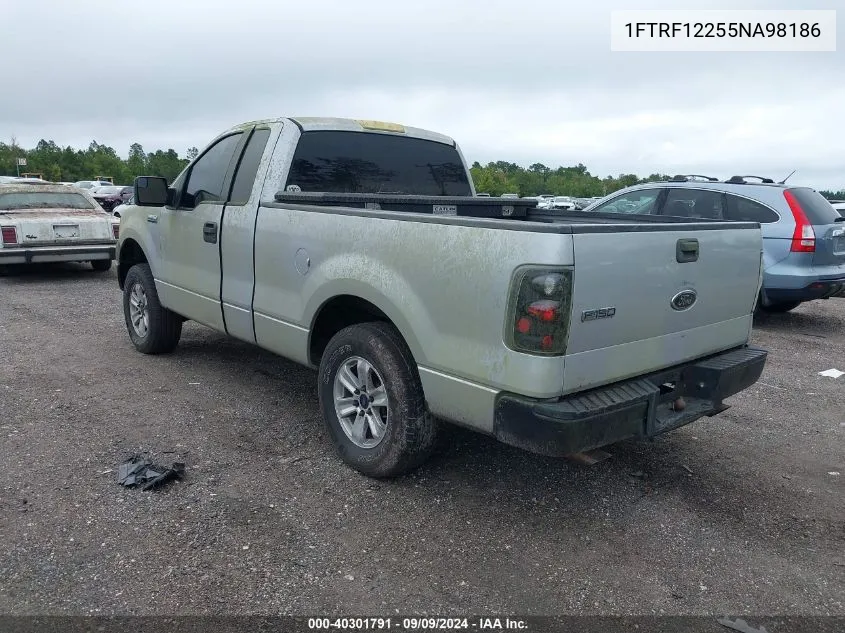 2005 Ford F-150 Stx/Xl/Xlt VIN: 1FTRF12255NA98186 Lot: 40301791