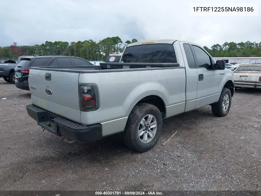 2005 Ford F-150 Stx/Xl/Xlt VIN: 1FTRF12255NA98186 Lot: 40301791