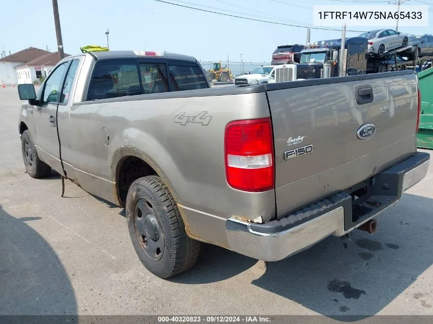 2005 Ford F-150 Stx/Xl/Xlt VIN: 1FTRF14W75NA65433 Lot: 40320823