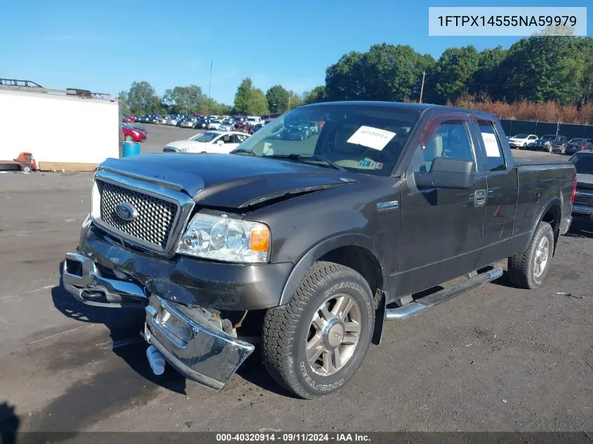 2005 Ford F150 VIN: 1FTPX14555NA59979 Lot: 40320914