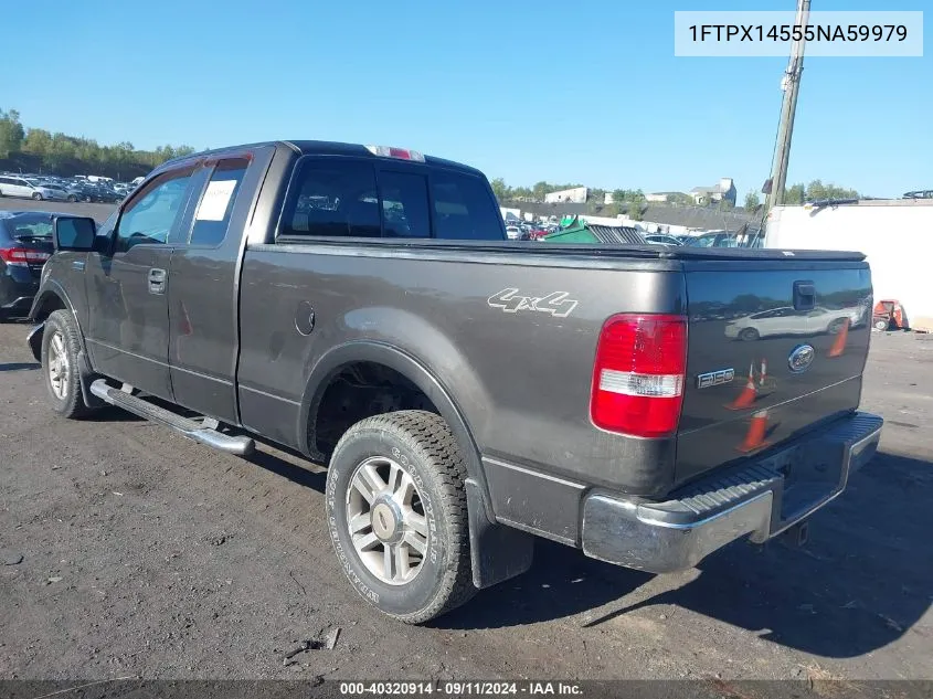 2005 Ford F150 VIN: 1FTPX14555NA59979 Lot: 40320914