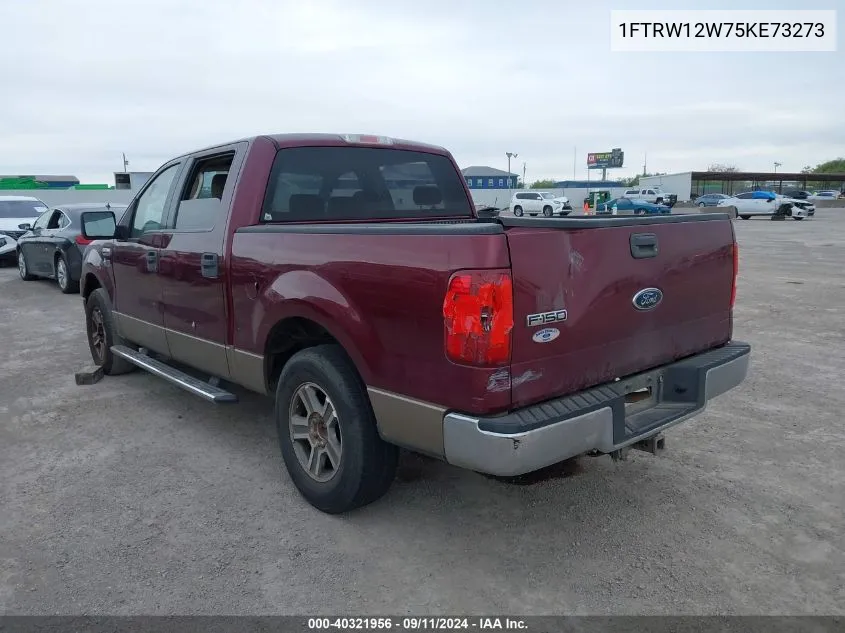 2005 Ford F-150 Xlt VIN: 1FTRW12W75KE73273 Lot: 40321956