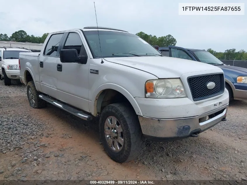 2005 Ford F-150 Fx4/Lariat/Xlt VIN: 1FTPW14525FA87655 Lot: 40329499