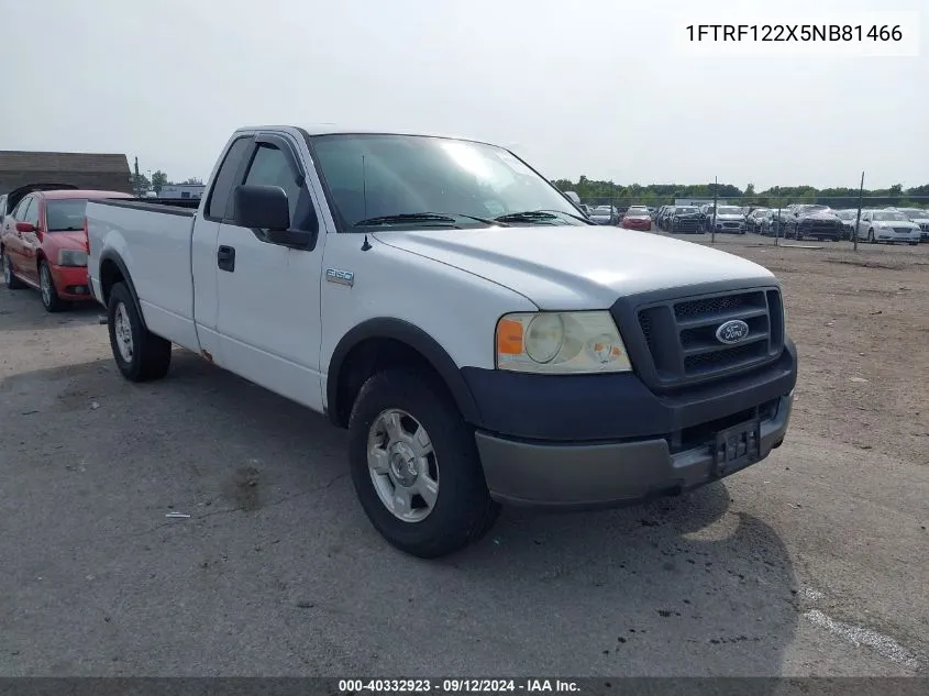 2005 Ford F-150 Stx/Xl/Xlt VIN: 1FTRF122X5NB81466 Lot: 40332923