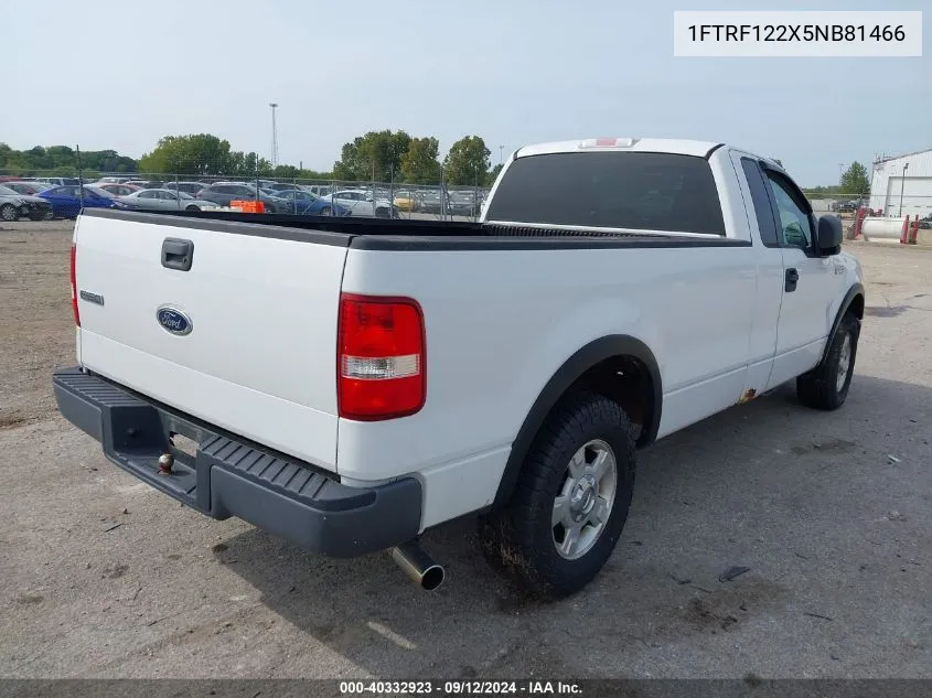 2005 Ford F-150 Stx/Xl/Xlt VIN: 1FTRF122X5NB81466 Lot: 40332923