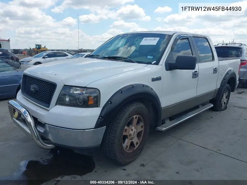 2005 Ford F-150 Xlt VIN: 1FTRW12W45FB44930 Lot: 40334206