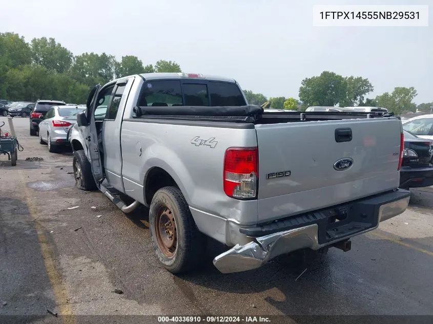 2005 Ford F150 VIN: 1FTPX14555NB29531 Lot: 40336910